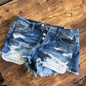 American Eagle vintage high rise festival shorts